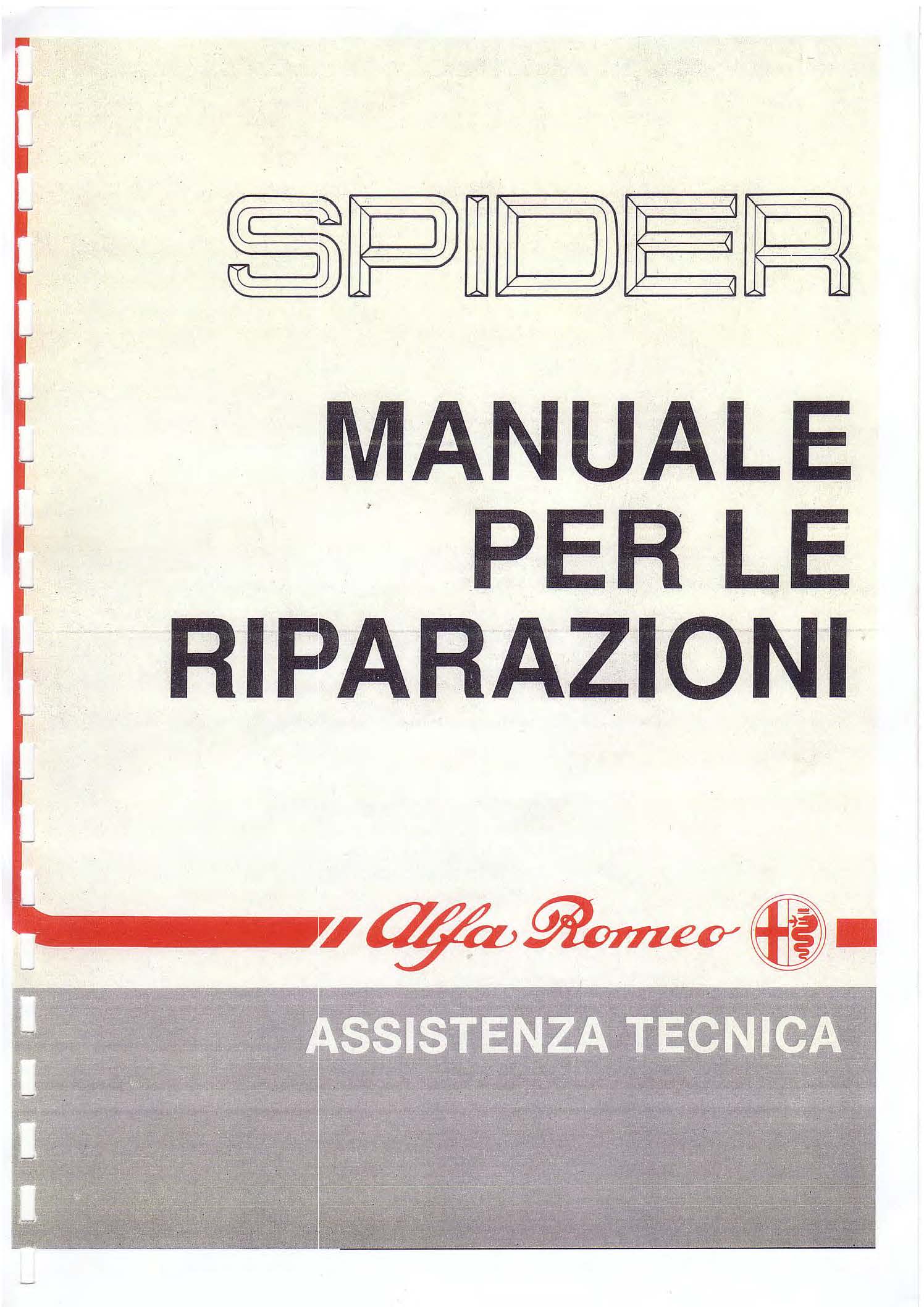 Catalogo Spider III Serie 1989